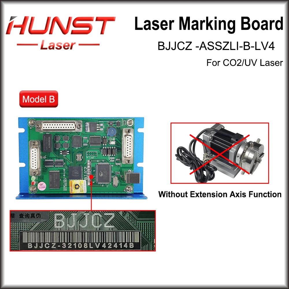 HUNST Co2 UV Laser Marking Controller JCZ LMC-DIGIT-LV4 Marking Board BJJCZ EzCad for 10.6um Co2 Marking Laser Tube