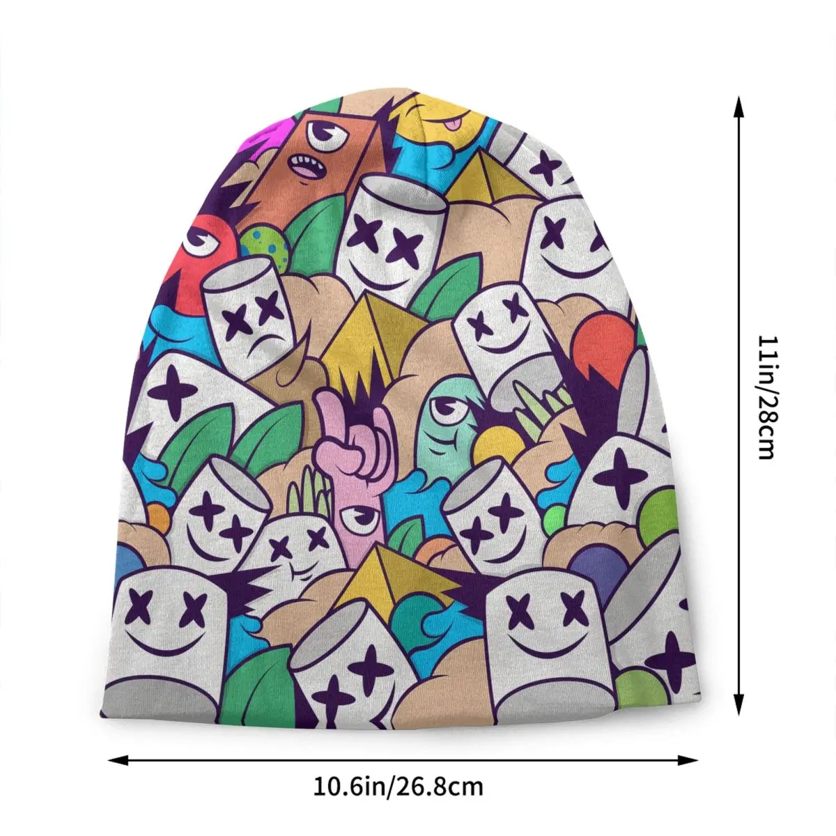 Marshmellos Electronic Music Producer And DJ Beanie Bonnet Knit Hats Men Women Hip Hop Unisex Winter Warm Skullies Beanies Caps