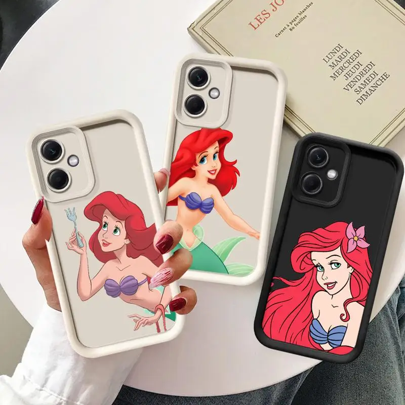 Disney Little Princess Ariel Phone case for Redmi Note 12 13 5G 10Pro cases 11 10 12S 13pro 4G 11S 12ProPlus fundas 11Pro Cover