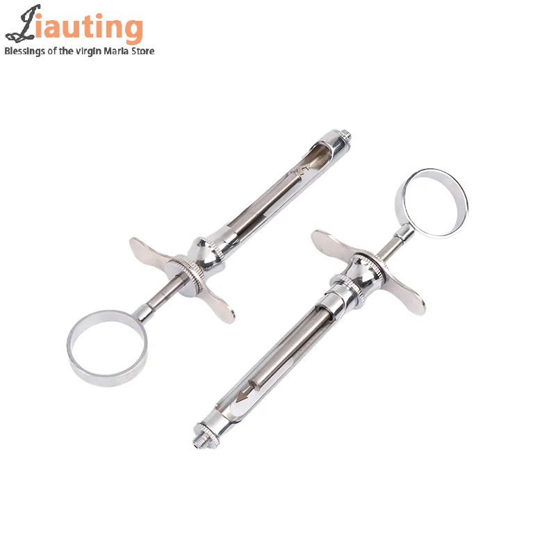 Dental Stainless Steel Syringe Hooks Tips Tools With 2 Heads 1.8ml Oral Material