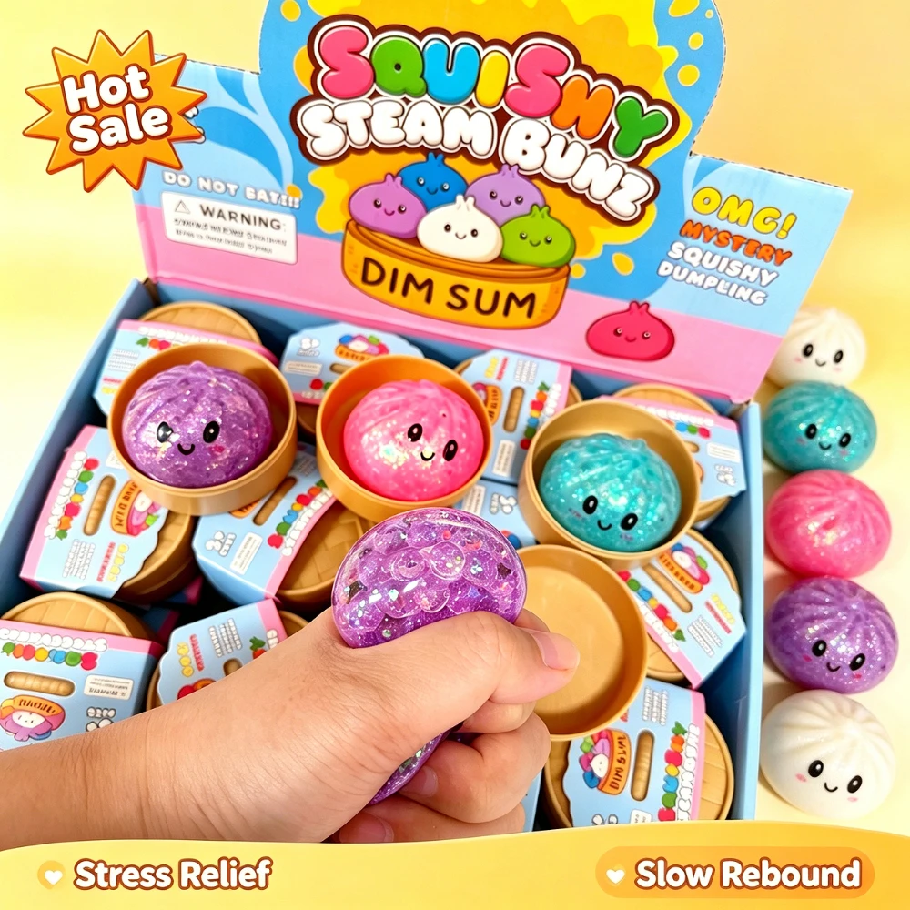 24pcs-mini-glitter-dumpling-sensory-squeeze-toys-for-stress-relief-simulation-food-squishies-bun-steamer-audlts-gifts