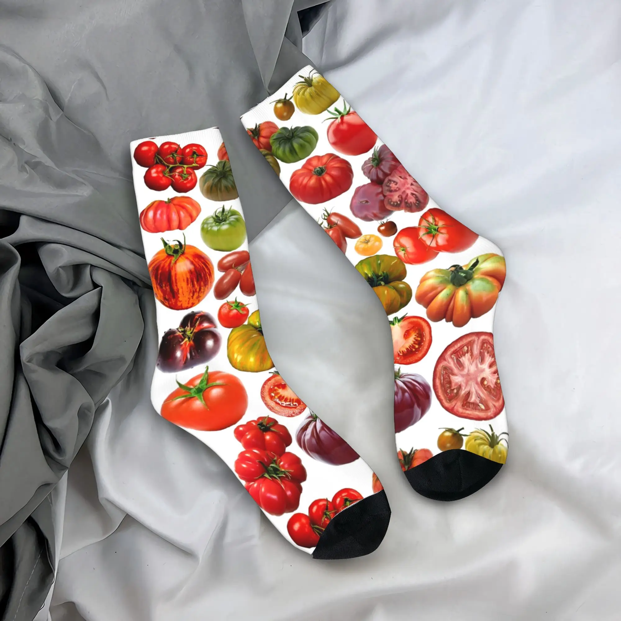 

Носки с помидорами, фруктами, свежие осенние чулки, корейские женские и мужские средние мягкие носки, дизайнерские антибактериальные носки для скейтборда