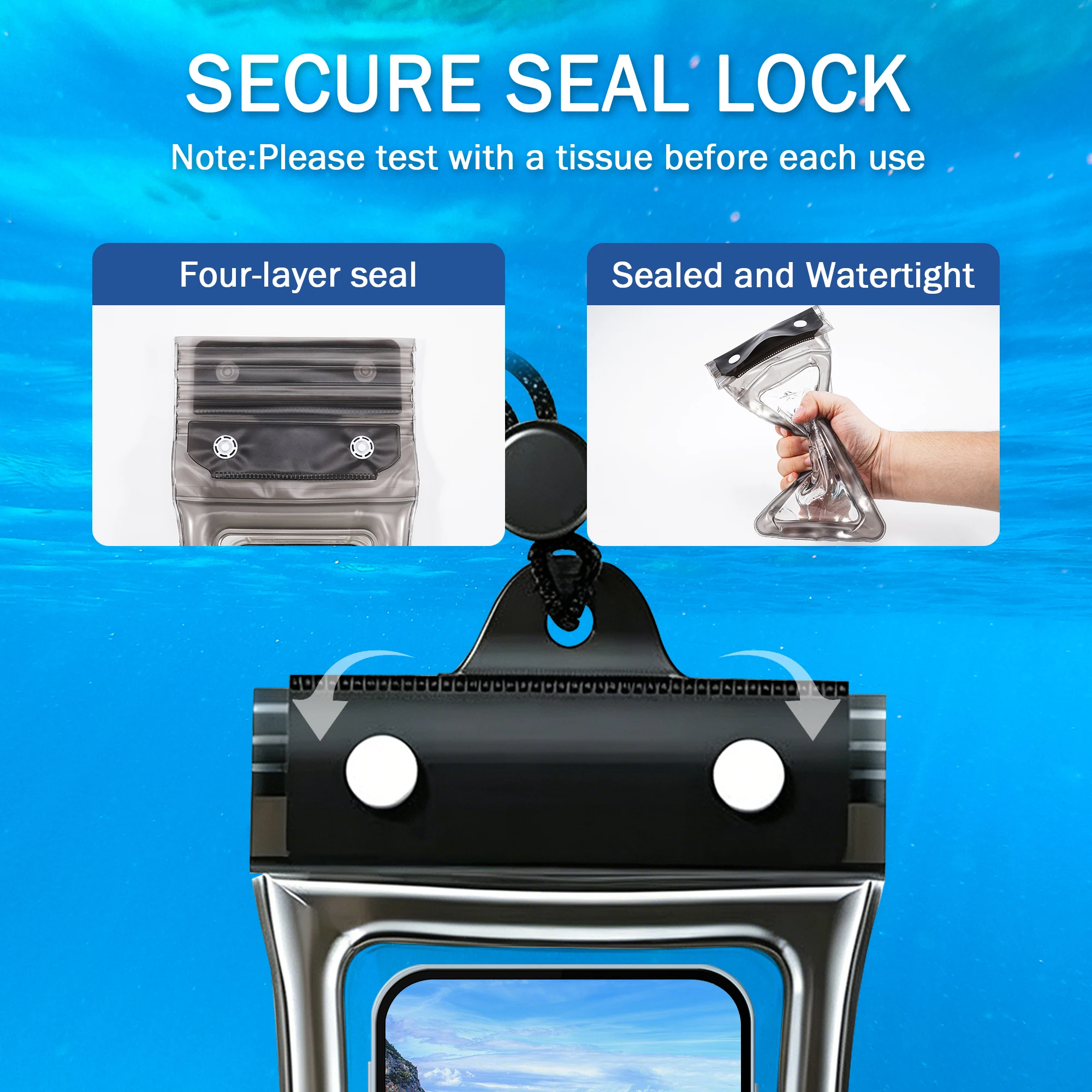 Beach Vacation Bundle Kit Inflatable Water Hammock Floating Pool Lounge Waterproof Phone Pouch Disposable Soft Bath Towel Summer Swimming Pool Lake Travel Essentials Set