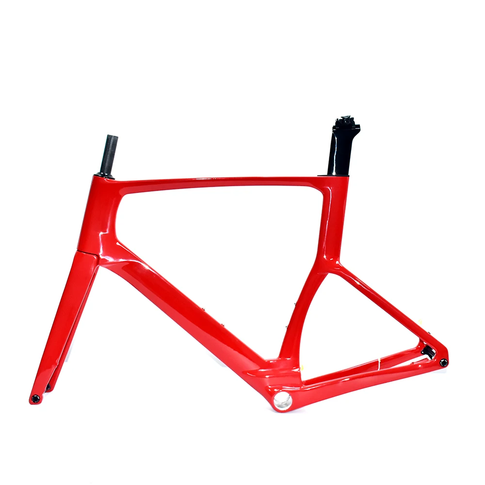 Carbon Road Bicycle Frame, Internal Full Hidden Cable Line, Disc Brake, Racing T47, Bottom Bracket, Chameleon Painted, 2024