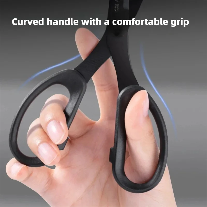 ديلي مقص وعاء من الستانليس ستيل الأسود 210/175 مللي متر مكتب القرطاسية المنزل المطبخ المقصات القاطع أداة القطع #4