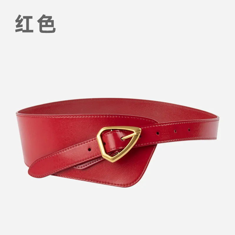 Женский декоративный ремень с широкой застежкой на талии и платье-пальто, кожаная туника, простой и универсальный ремень