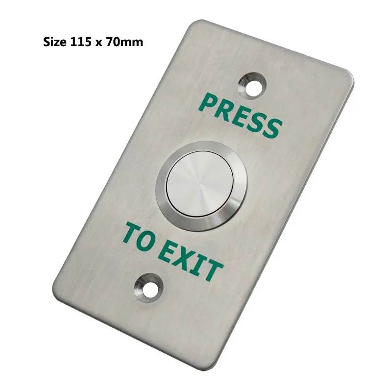 Botón de salida de puerta impermeable, interruptor IP68, Material de acero inoxidable, uso para sistema de Control de acceso