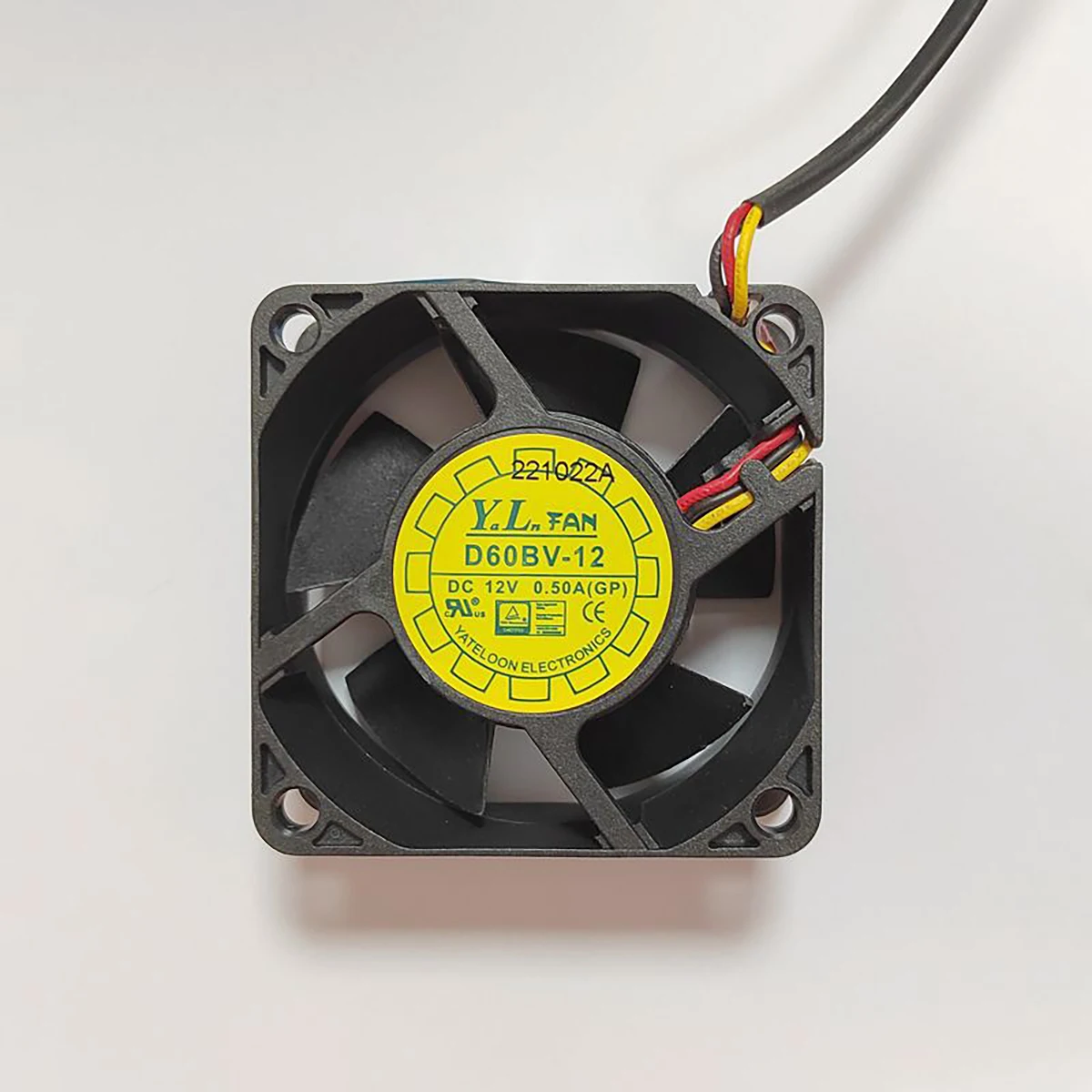 

YaLn FAN D60BV-12 12V 0.5A 6025 Chassis Controller Power Supply Cooling Fan