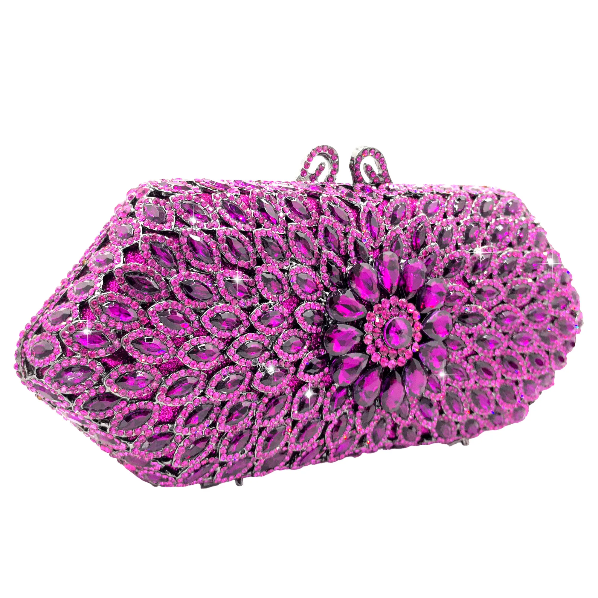 Boutique de FGG Marineblaue Kristall-Clutch-Abendtaschen, formelle Abendtaschen und Clutches für Damen, Party-Clutch-Geldbörse mit Strass – Detail 5