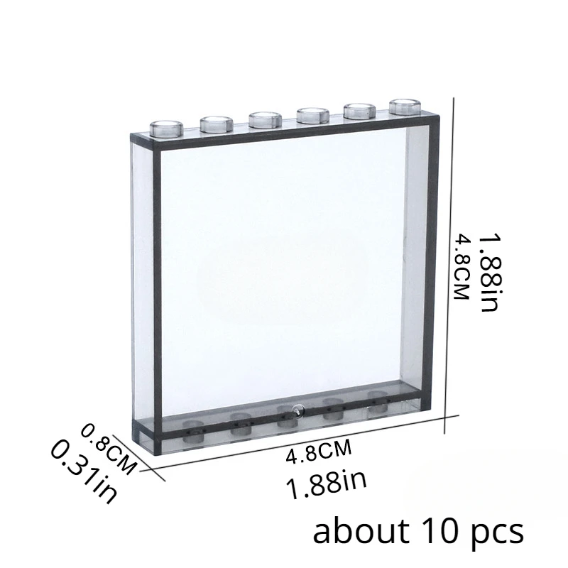 1x6x5 Window Glass Houses Wall Element 59349 Compatible Building Blocks Panel Assembles Accessories