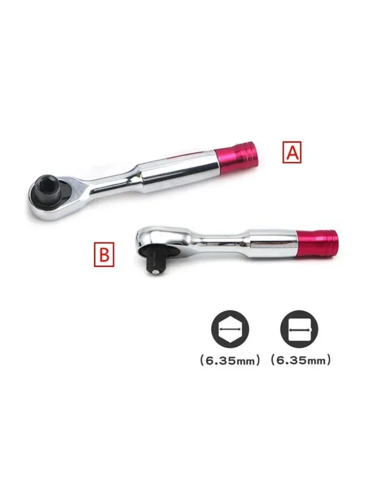 :1/4 Быстрая головка, 72 зубца, ключ с трещоткой, стержень, отвертка, инструменты + шестигранная головка 100 мм для деревообработки