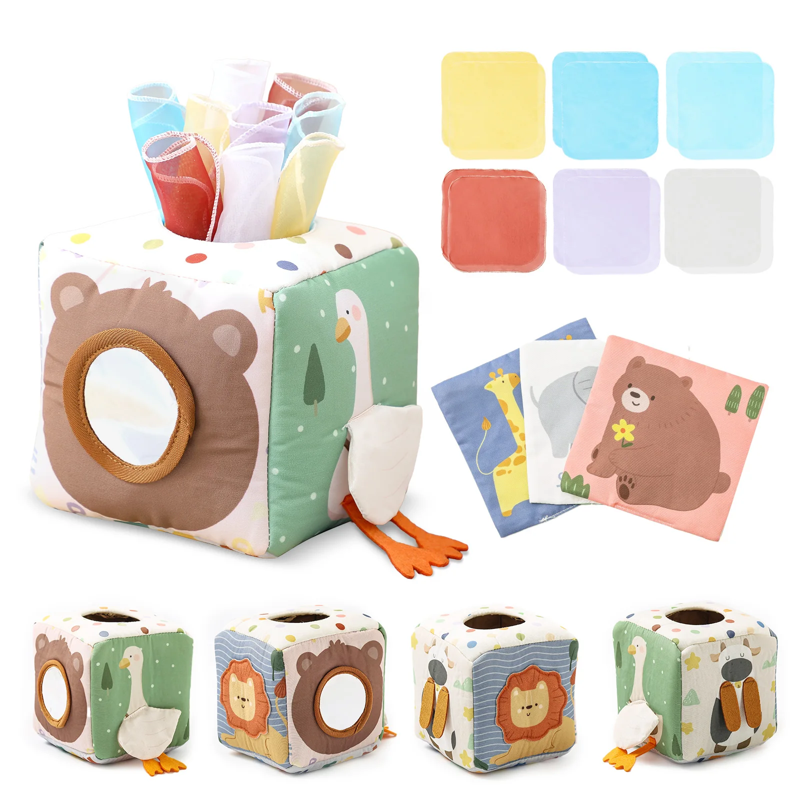 brinquedo-magico-de-lencos-para-bebes-–-12-lencos-de-seda-3-lencos-amassados-espelho-de-urso-pato-com-som-algodao-macio-livre-de-bpa-presente-sensorial