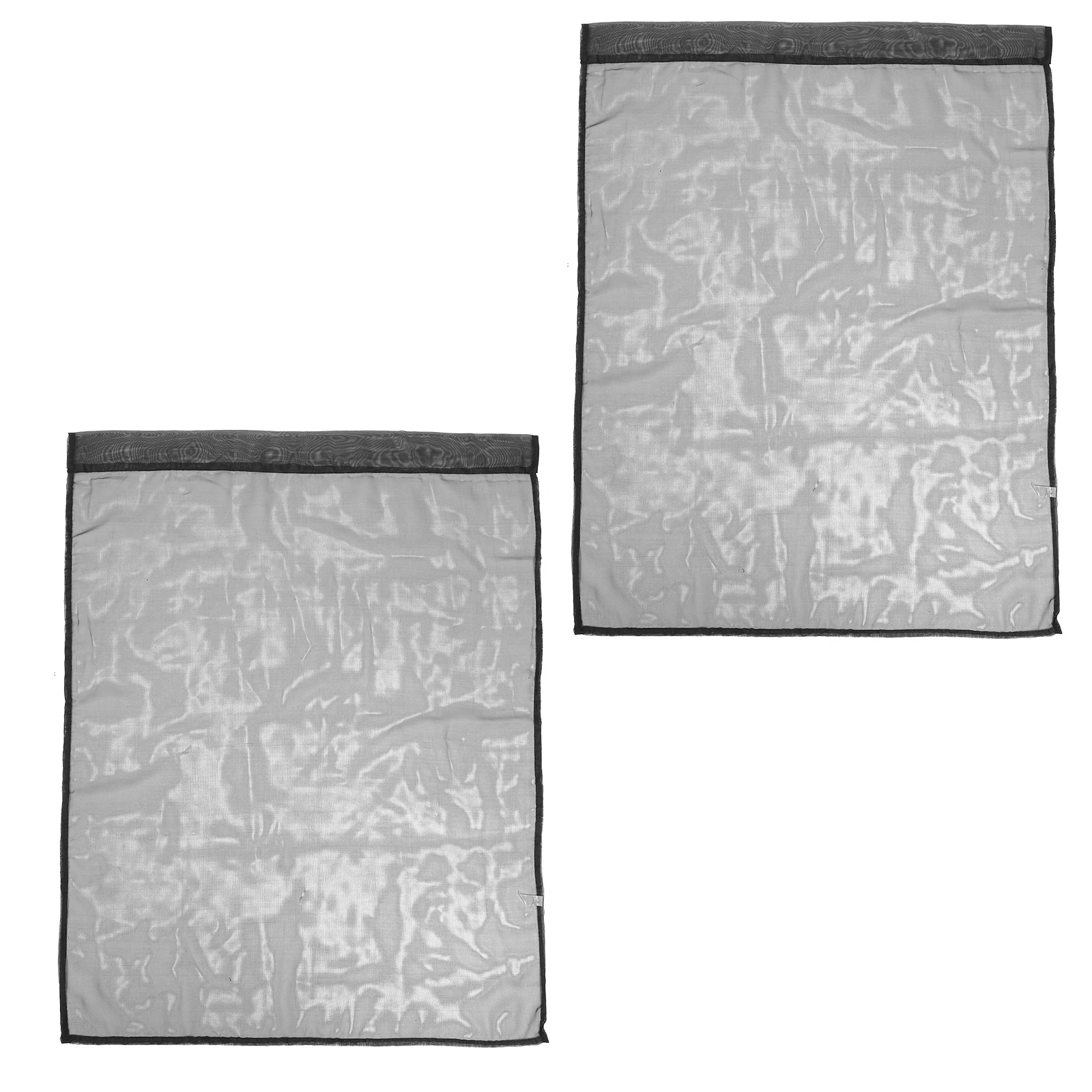 

2pcs Short Curtain White Polyester Sheer Voile Drape Window Tulle Elegant Privacy Sunshine Filter Transparent