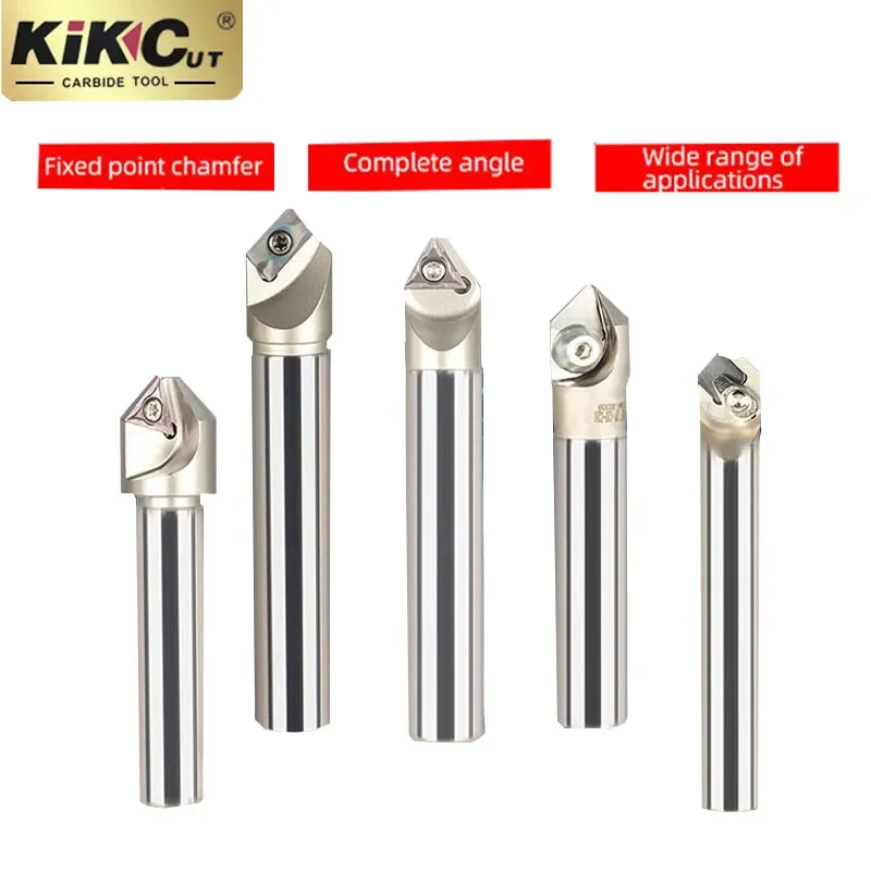 1PCS 45 Degree CNC Chamfering Tool Rod SSK/SSP/TCM/SSY Fixed Point Lettering Milling V Groove  Tool Rod 30 Degrees 60 Degrees