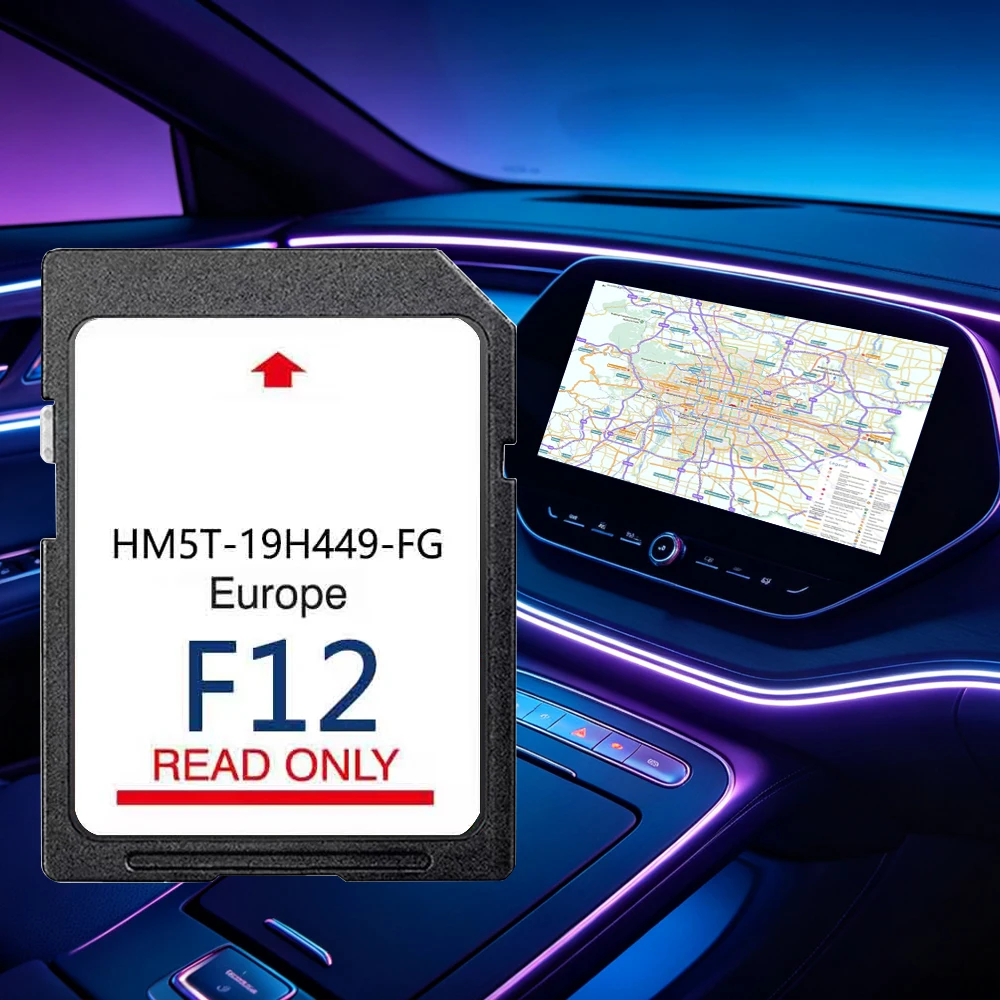 Carte SD 2024, mise à jour de la carte de navigation GPS Royaume-Uni et Europe pour Ford C-Max S-Max Focus Galaxy Ranger, HM5T-19H449-FG F12, navigation Sync2