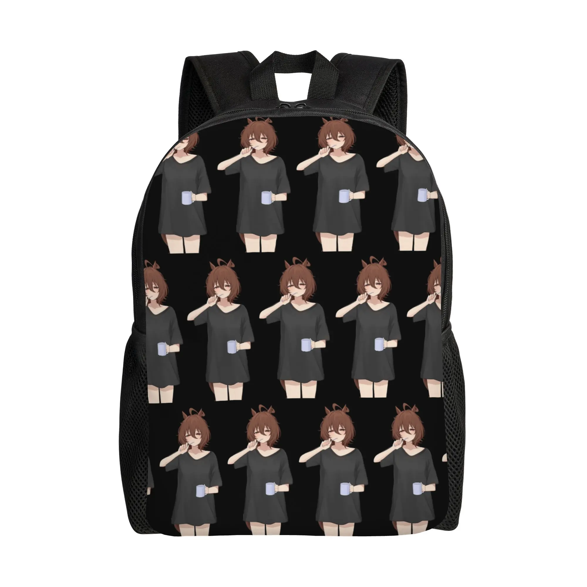 

Agnes Tachyon Umamusume Fashion Backpack Sports Student Hiking Travel Daypack for Men Women Laptop Computer Canvas Bags