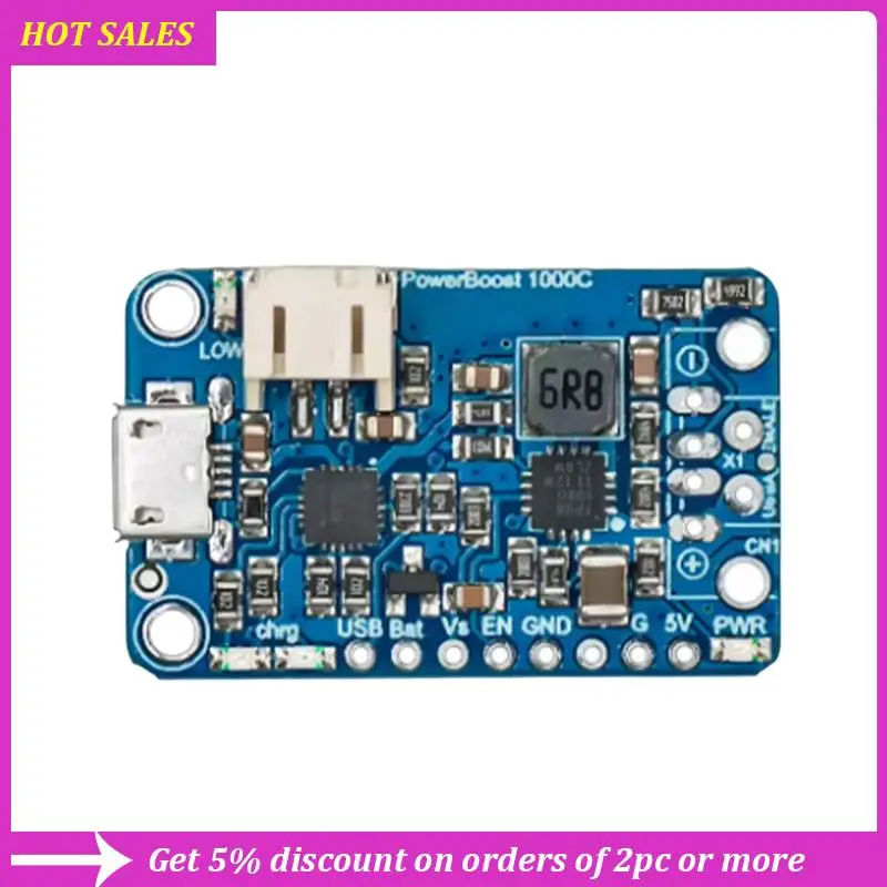 2465 Module Rechargeable Spot 5V Lipo USB Boost 1A chargeur Powerboost 1000 Solution de Charge Portable pour l'électronique, exquis