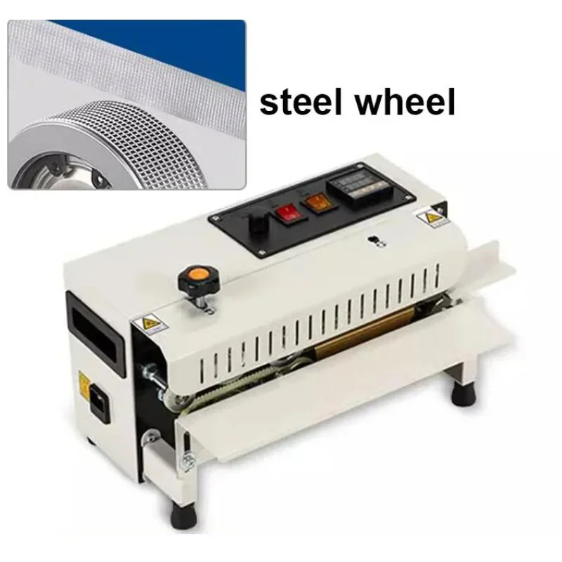 for  New Small Fast Sealing Machine Easy Operate Continuous Sealer Machine Aluminum Foil Plastic PE Bag Sealing Machine