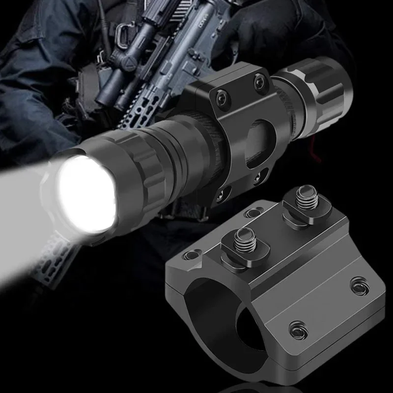 MLOK 25.4mm torcia Ring Mount Scope Optics adattatore per montaggio su guida Laser accessori per la caccia