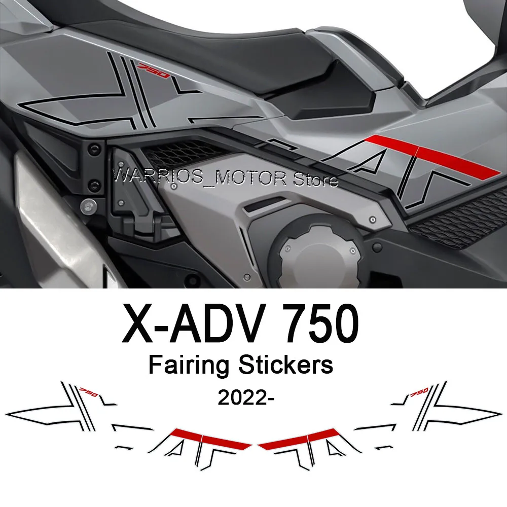 For Honda XADV 750 X-ADV 750 2022 2023 2024 X ADV 750 Sticker Body Decoration Decals Anti-Scratch PVC Sticker