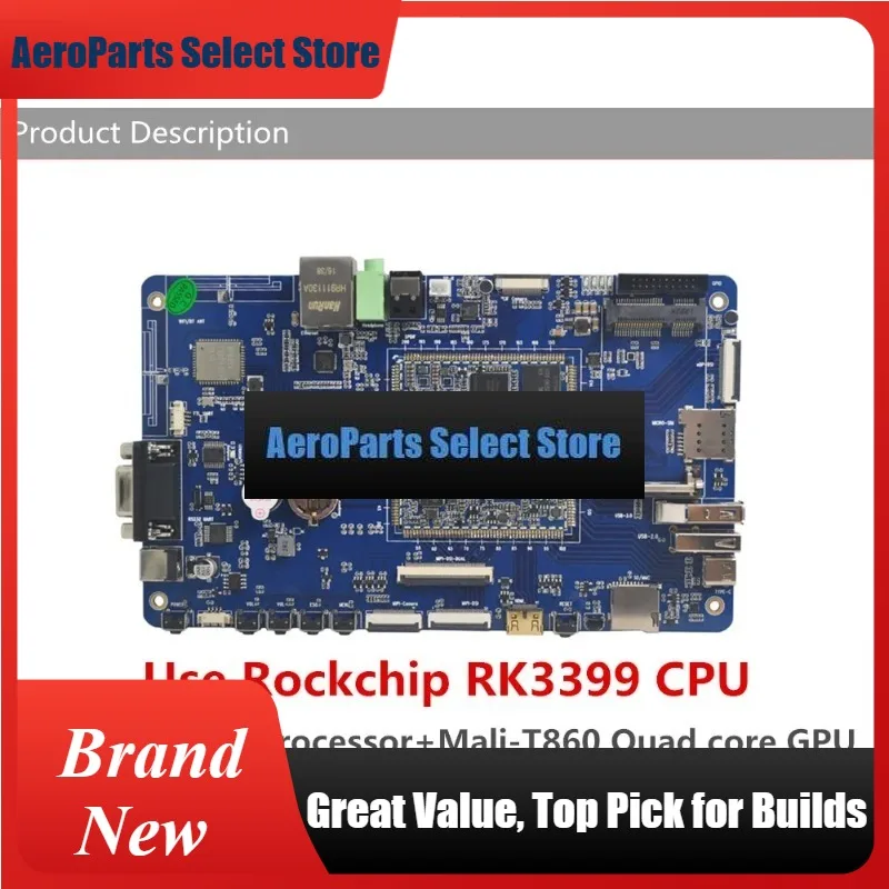 AeroPartsX3399 Core Board RK3399 6-Core 64-bit High-Performance Platformfor AR VR Android 6.0 Ubuntu 16.04