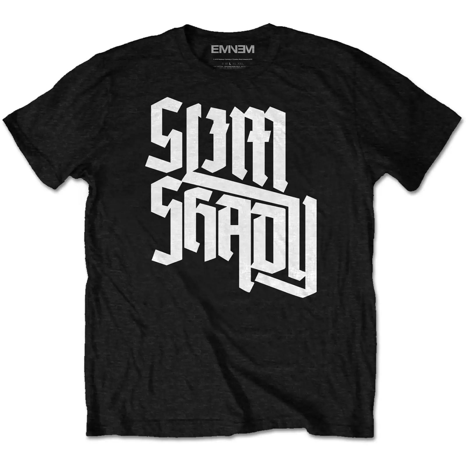 Eminem Slim Shady Slant Logo Black T shirt Officially Licensed