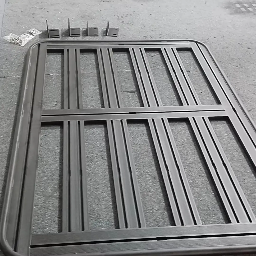 

Factory Direct 4x4 Offroad Hard Aluminum Canopy Top Rack For All Popular Model Trucks Hilux Tacoma Triton