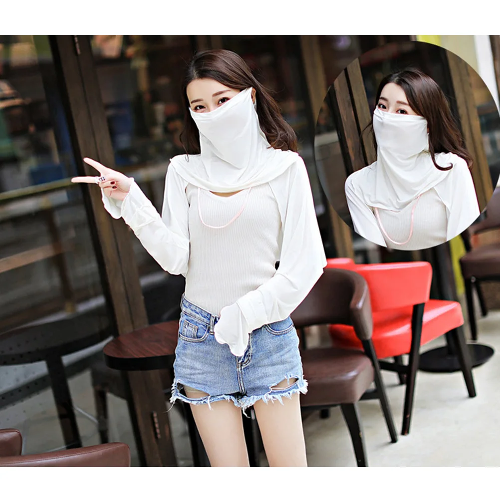 

4 pcs Ice Silk Scarf Set Breathable Quick-Dry Sun Protection Neck Scarves For Outdoor Cycling Lightweight Face Mask