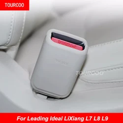 For Leading Ideal LiXiang L7 L8 L9 Seat Belt Lock Mount Protective Cover Rubber Anti-collision Decor Cover Interior Accessories