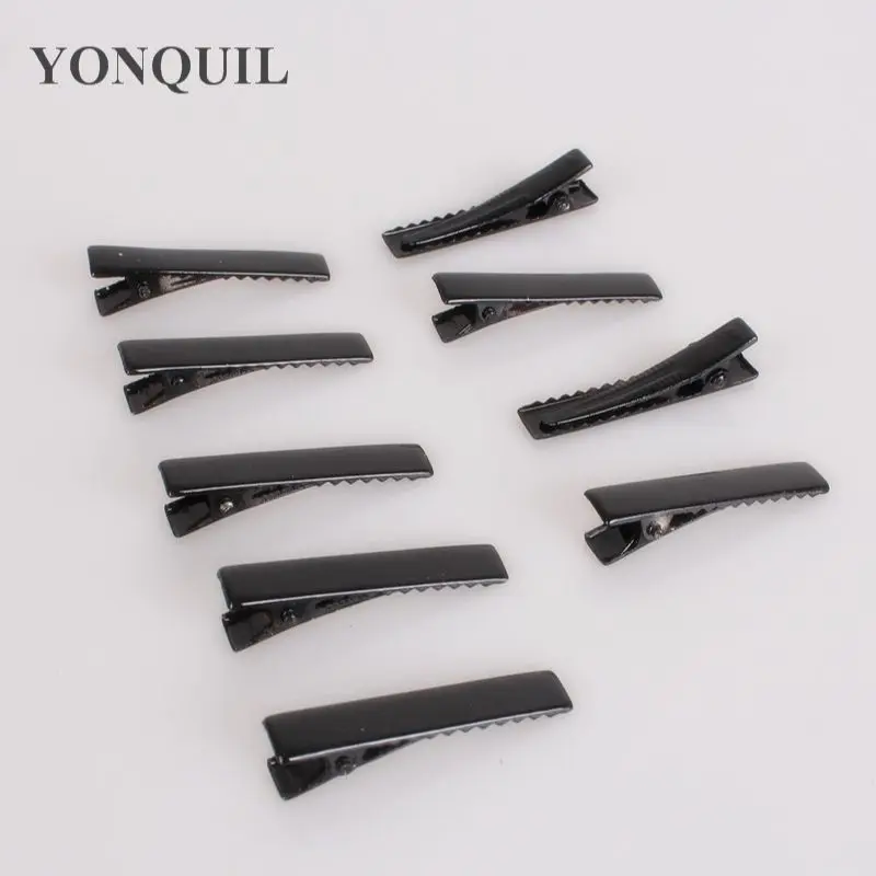 40MM Black Tone Hairclips Single Prong Alligator Clip Teeth Clips Handwork Fascinator DIY Craft Hair Accessories Long 150Pcs/Lot