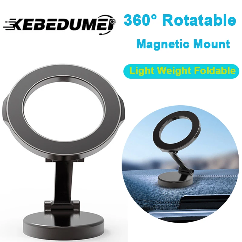 360 Degree Rotate Car Bracket Foldable Mount Magnetic Phone Holder Smartphone Support For Universal Phone Navigation