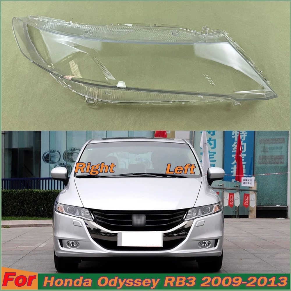 For Honda Odyssey RB3 2009 2010 2011 2012 2013 2014 Headlamp Transparent Lampshade Shell Masks Headlight Cover Lens Plexiglass