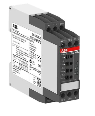 New Original ABB Monitoring Relay CM-SRS.21S, Voltage 24-240V AC/DC