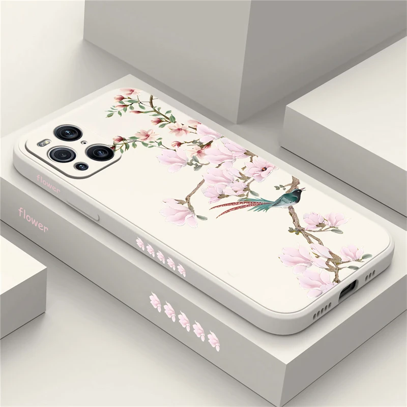 Fresh Pink Flower Pattern Phone Case For OPPO Realme Narzo 20 30 50 Pro 30A 50I Prime Silicone Soft Shockproof Bumper Back Cover