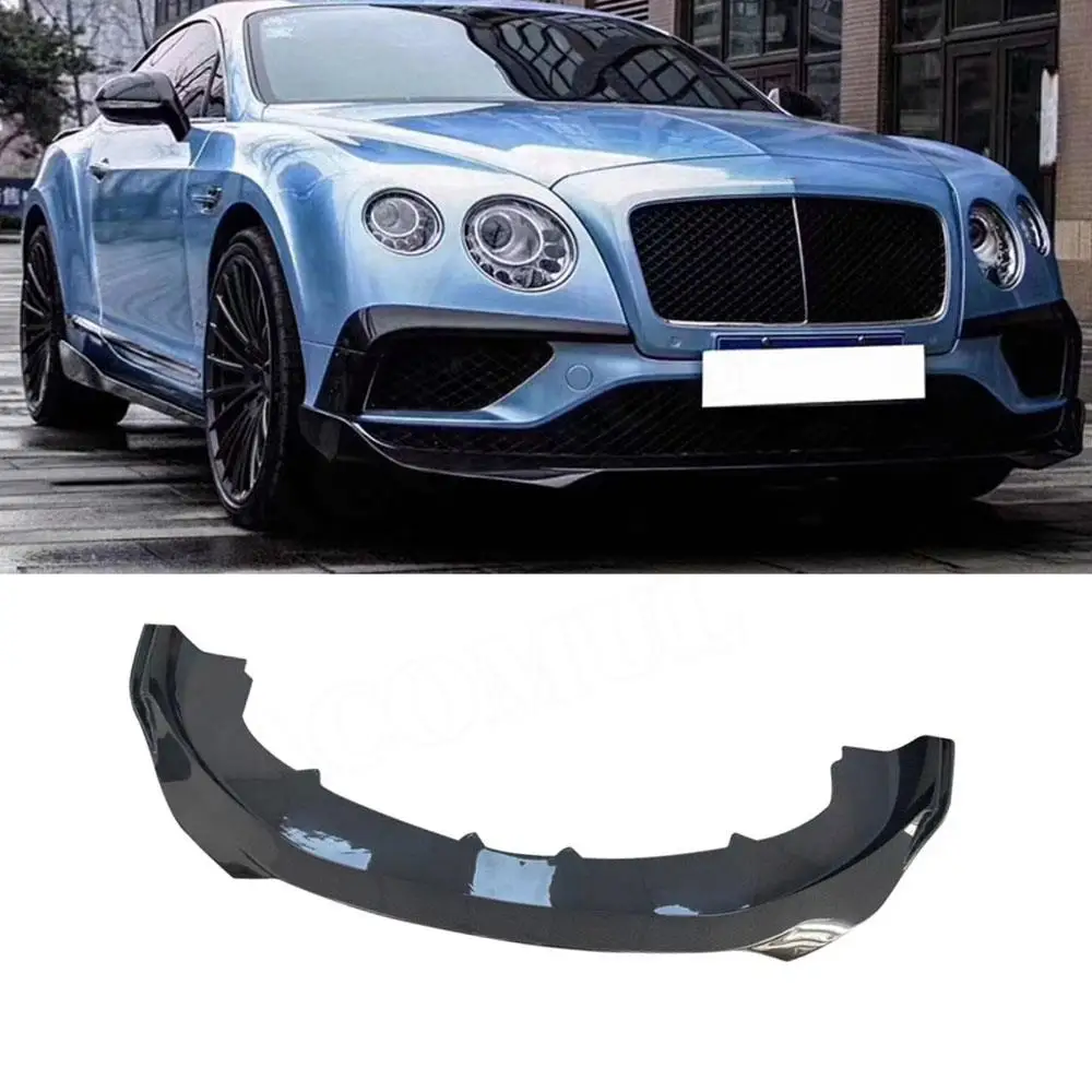 

VACOMUL Front Lip For Bentley Continental GT 2015-2017 ST Style Real Carbon Fiber Front Lip Bumper Spoiler Chin Splitters