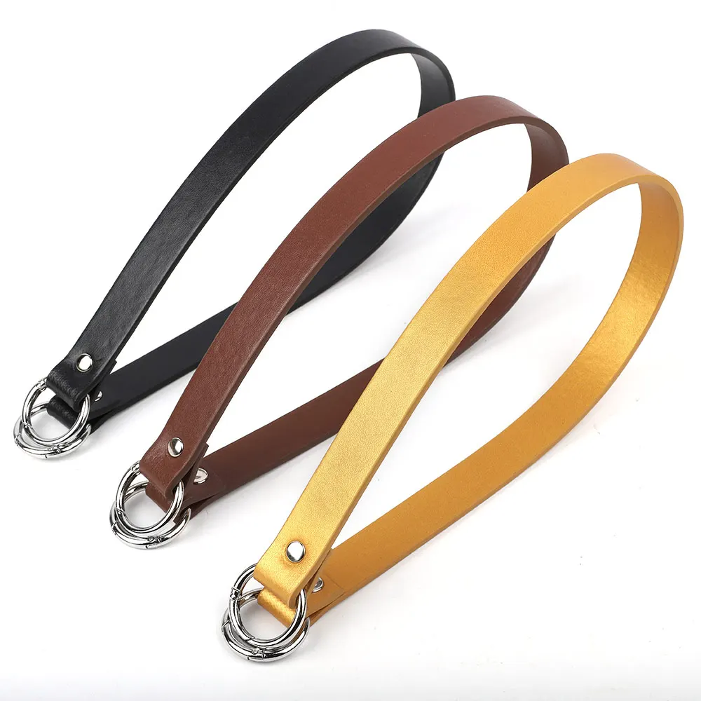 PU Leather Shoulder Bag Straps Replacement Handbag Handle Black Coffee Sliod Color Women Bag Belt For DIY Bag Part Accessories