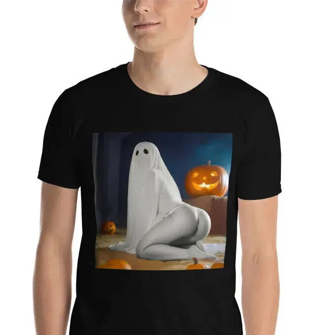 Sexy Ghost Bootie Halloween Goth Short-Sleeve Unisex T-Shirt