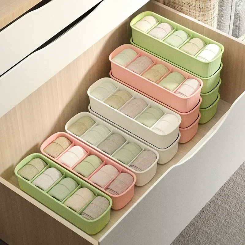 Socks Underwear Storage Box Wardrobe Clothes Organizer Drawers Separator Box Cosmetics Sundries Storage Home Storage Organizers