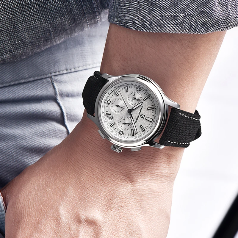 PAGANI DESIGN Top Brand Quartz Men Watch VK63 Sapphire Glass Stainless Steel Waterproof Chronograph 40mm Classic Watches for Men