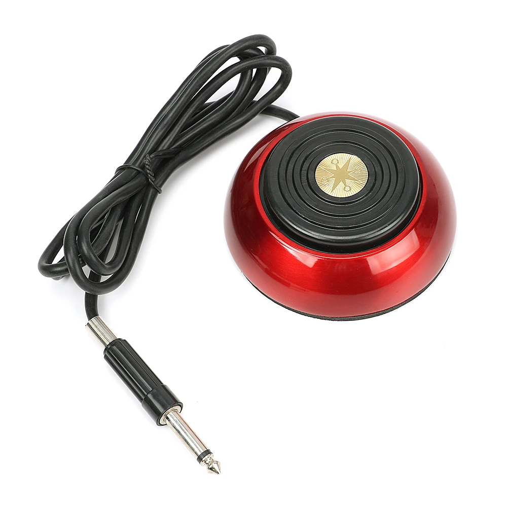 Tattoo Foot Pedal Switch Round 360 Degree Stainless Steel Bottom and Top of  Anti-skid Tattoo Power Supply Machine Swith Pedal