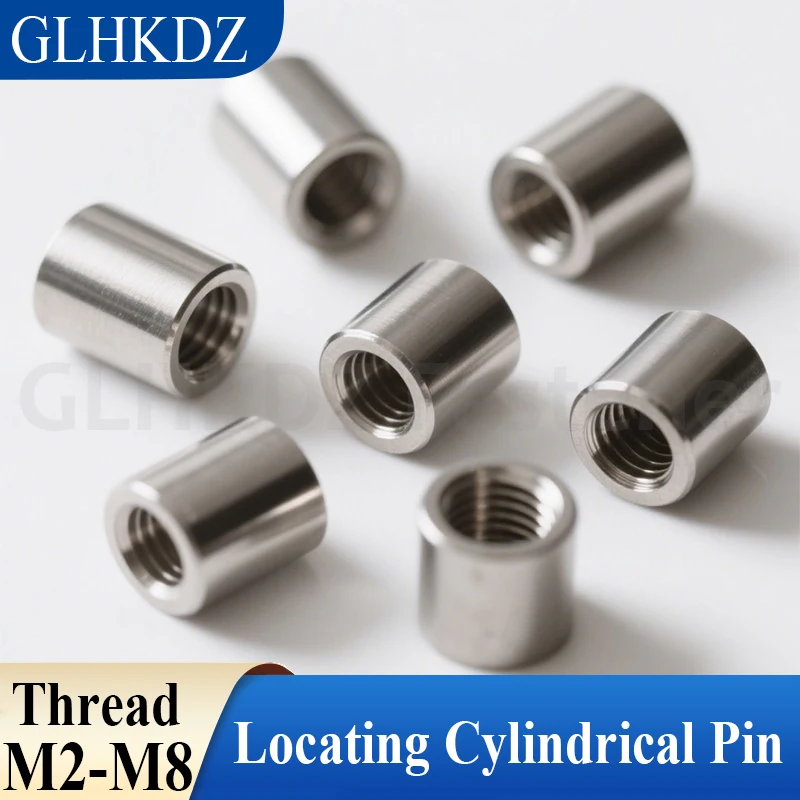 

M2 M3 M4~M8 304 Stainless Steel Double End Female Thread Cylindrical Pin Positioning Pin Connecting Rod Locating Dowel Pin Stud