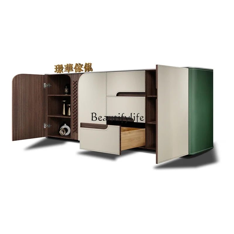 

ls 27High-end customized dining side cabinet, living room entrance cabinet