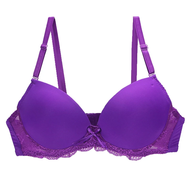 2024 New Sexy Push Up Bra BCDE Cup Underwear For Women Pink Blace Blue Green Khaki Purple White Underwire Brassiere Lingerie