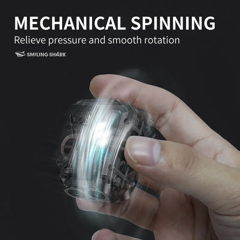 Torcia stroboscopica per esterni Torcia di emergenza multifunzione per ispezione del lavoro Luce per giroscopio con punta delle dita Portachiavi Lampada di ricarica USB