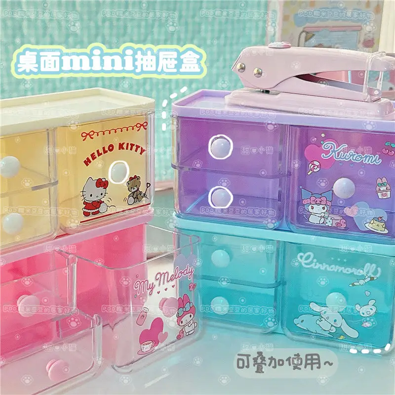 

Kawaii Sanrio Hanging Bag Hangyodon My Melody Cinnamoroll Kuromi Cute Anime Student Dormitory Stationery Storage Girls Gift Toys