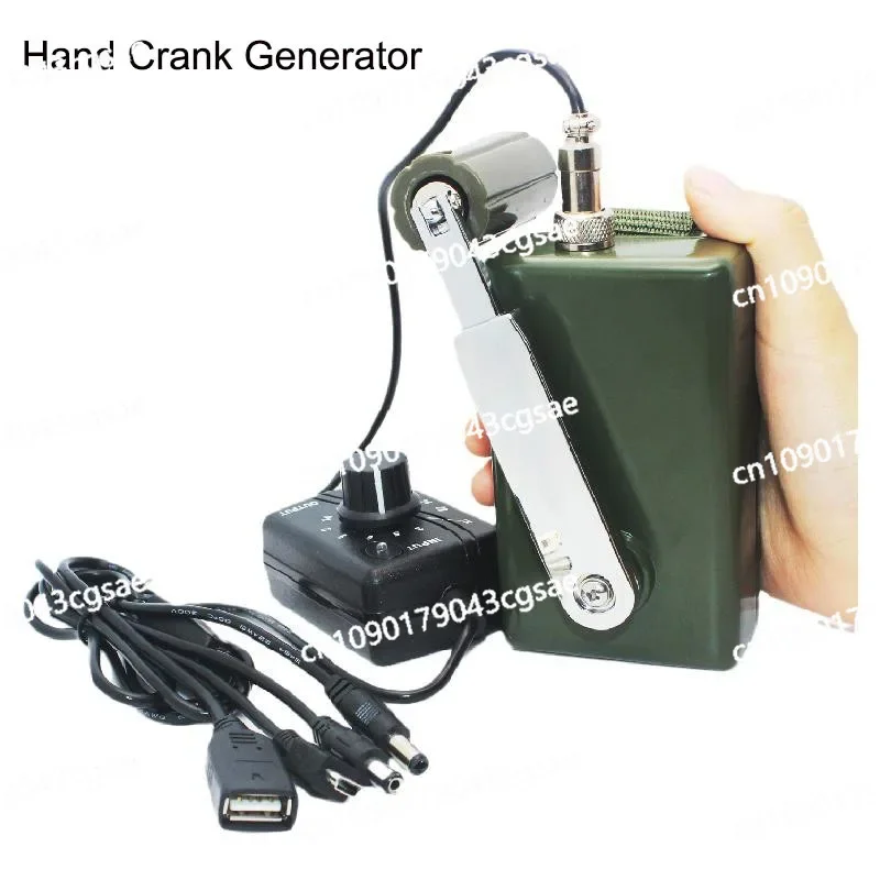 High Power Hand Cranked Generator Outdoor Professional Silent Emergency Mobile Phone and Computer Charger Portable 30W/28V