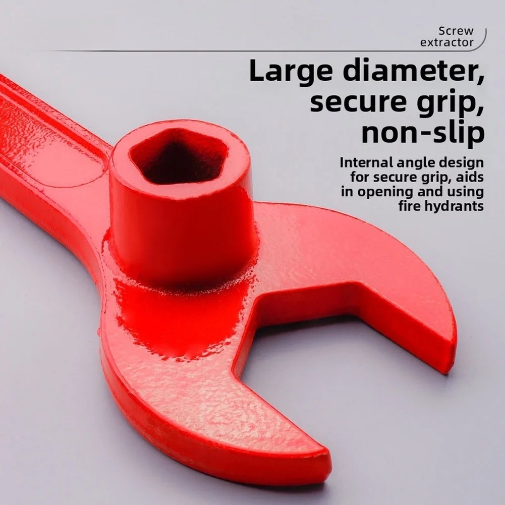 

1pcs Duty Cast Iron Fire Hydrant Wrench Firefighting Wrench For Heavy-duty Fire Hydrant Operations Ratchet Spanner Hand Tool
