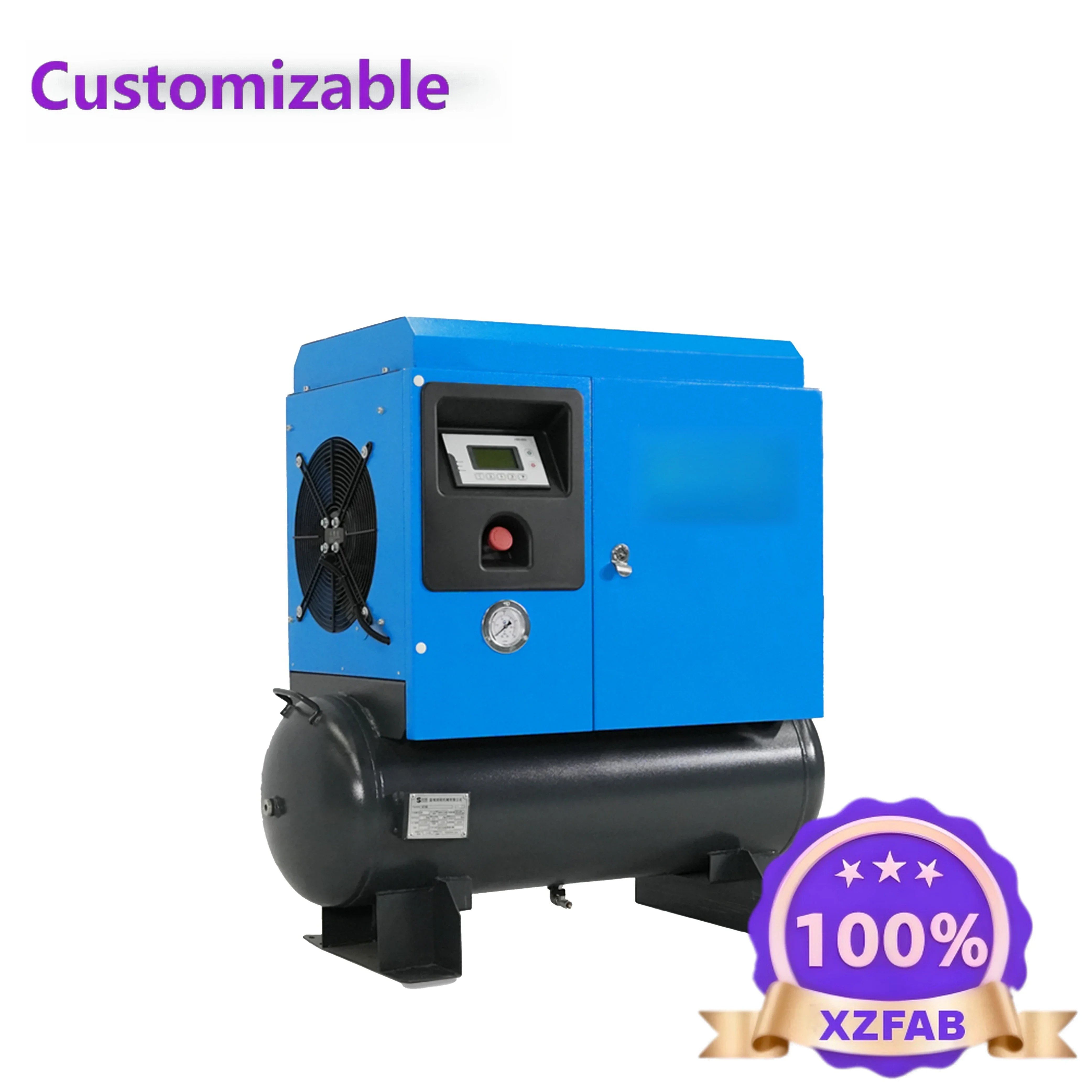 Factory Direct 2026 Low Noise Air Compressor Portable 2 in 1 Type 10hp Air Compressor 7.5kw Silent Air Compressor With Tank
