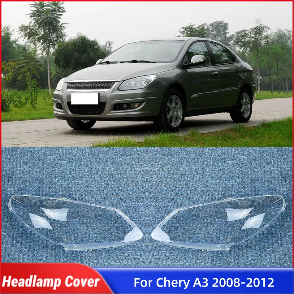 

Для Chery A3 2008 2009 2010 2011 2012 автомобильные аксессуары для автомобилей абажуры колпачки фары стекло
