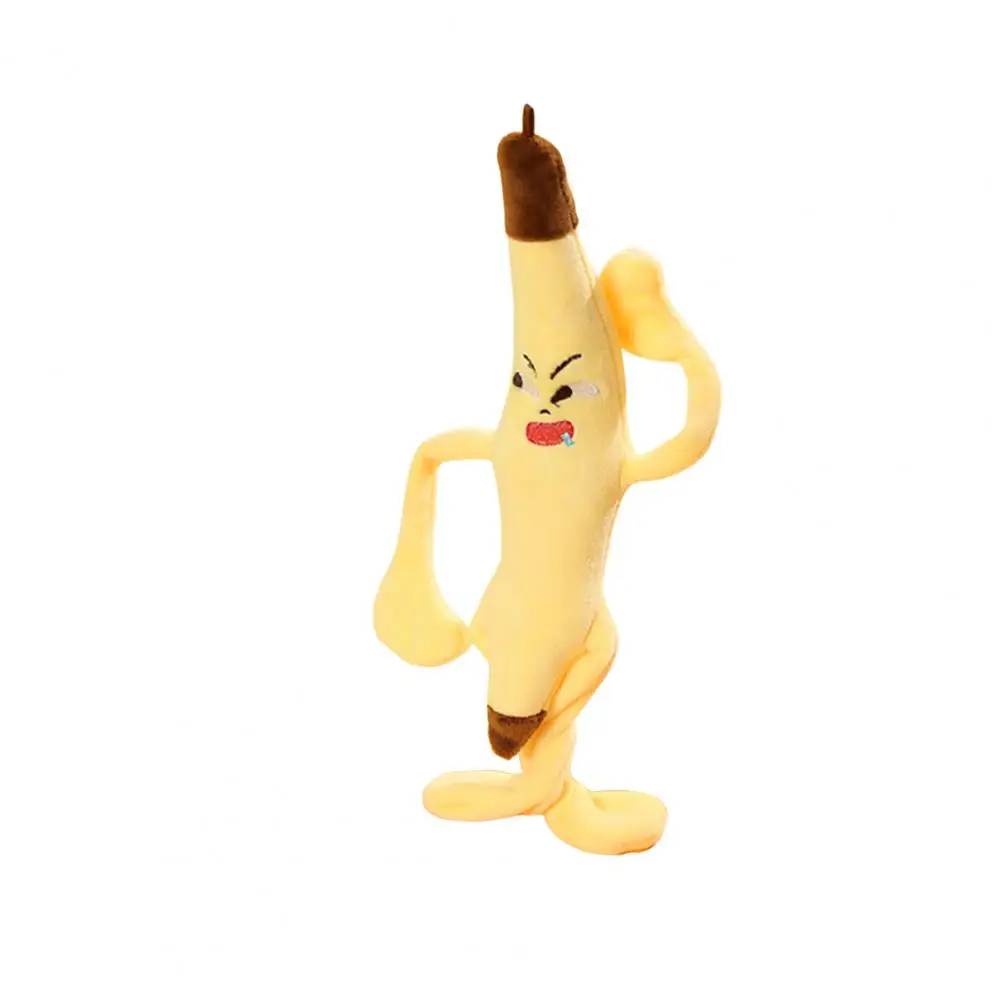 Huggable Banana Buddy Banana Plush Doll with Music Twistable Limbs Fun Fruit Stuffed Toy for Kids Cute Anime Decor for Birthday